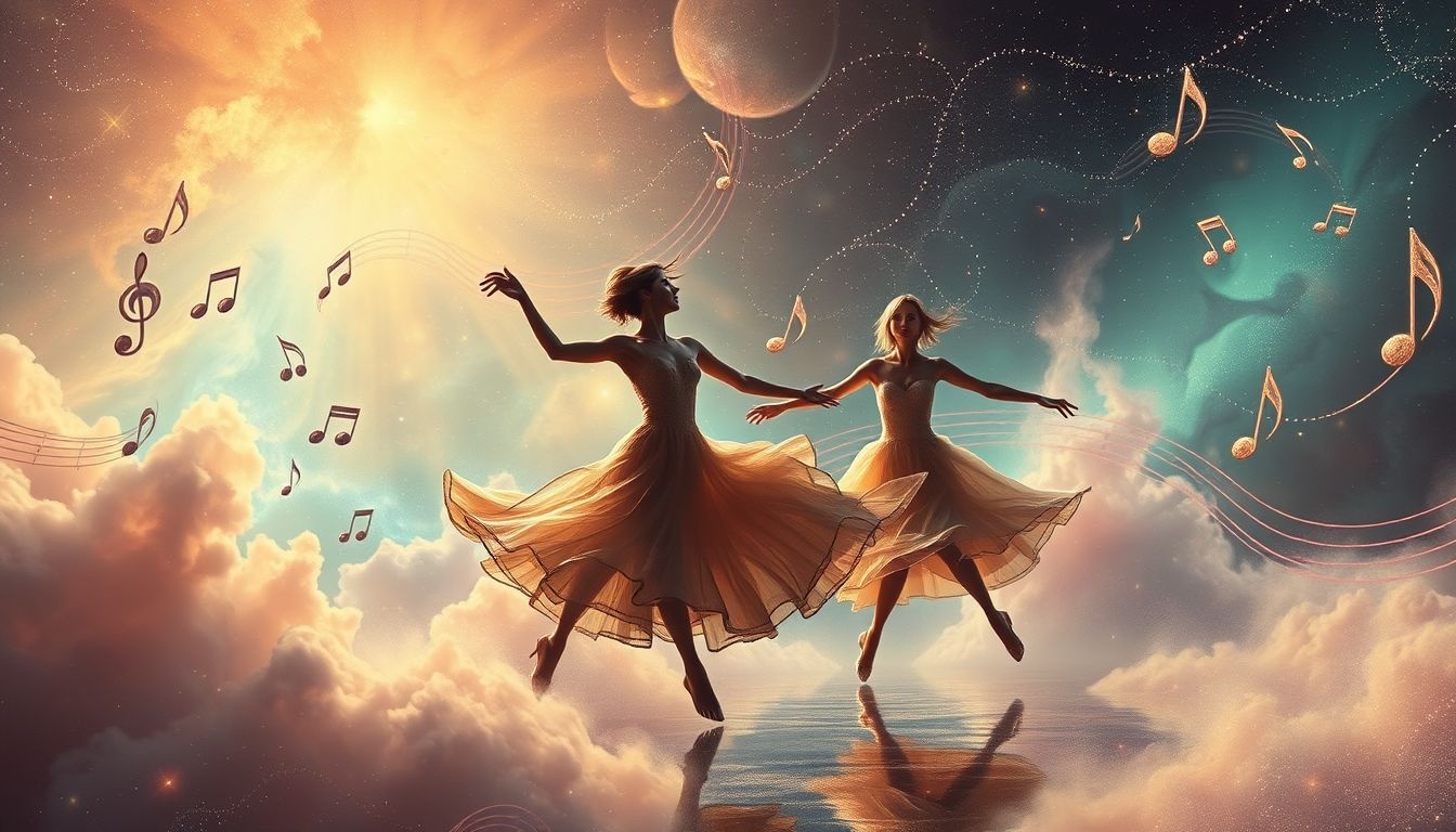 Tapdansen op verkeerde muziek symboliseert innerlijke conflicten en onzekerheid.