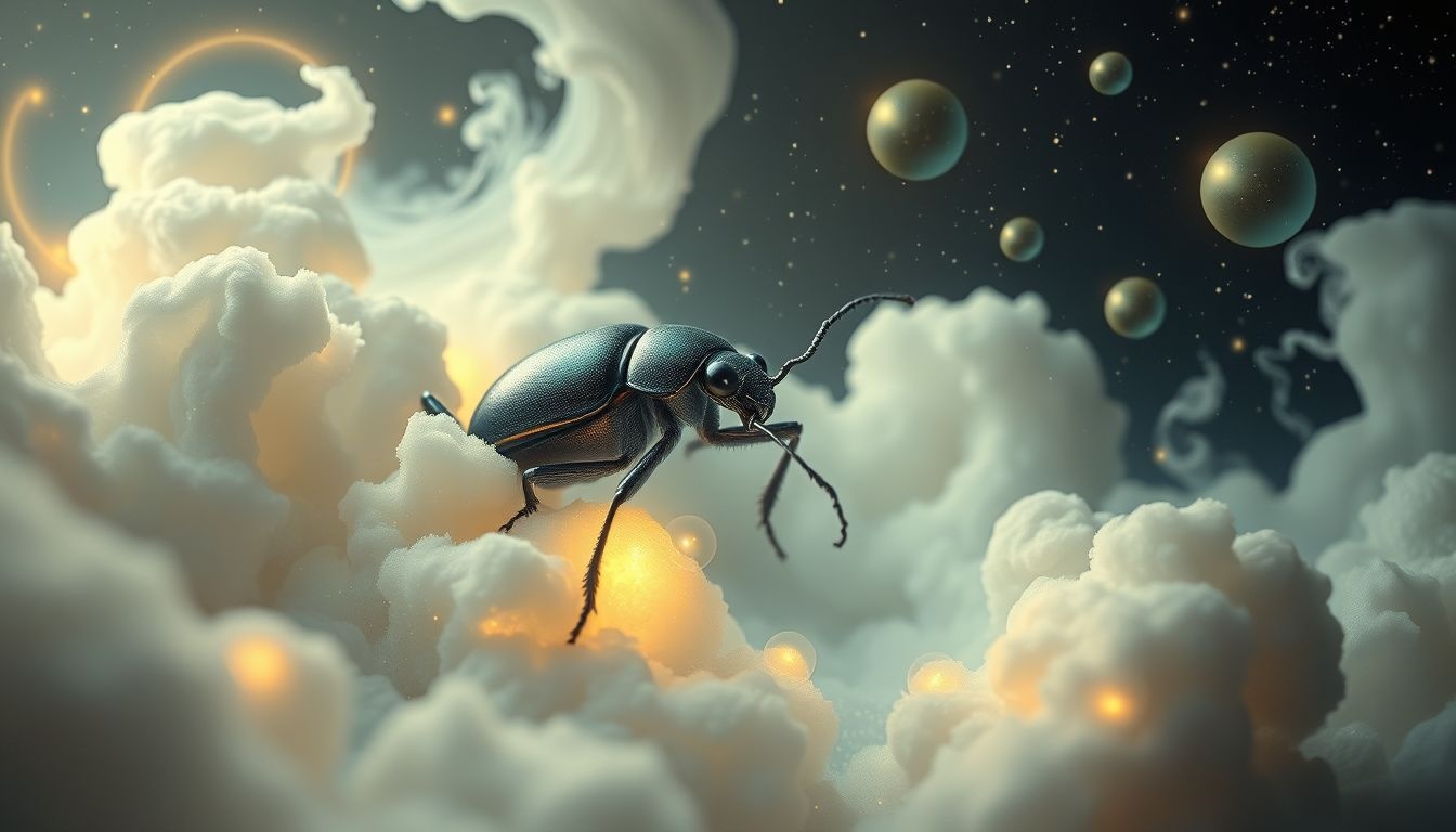 Een meikever die eet symboliseert groei en nieuwe kansen in dromen.