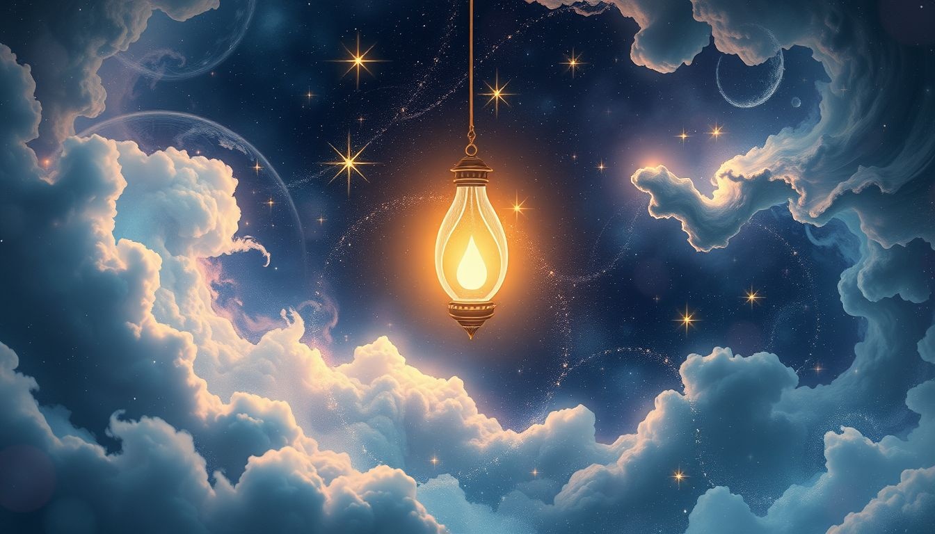 Een magische lamp symboliseert verborgen wensen en onverwachte kansen.