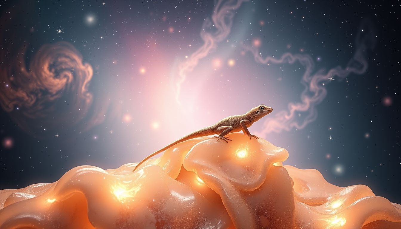 Een gekko op de muur symboliseert stabiliteit en waakzaamheid in dromen.