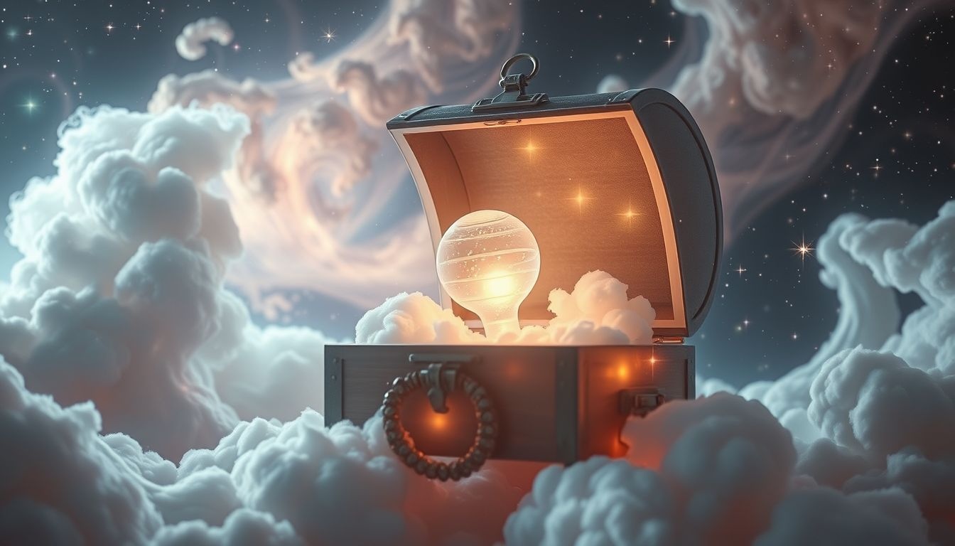 Droom over rammelaar symboliseert nieuwe communicatie of beginnende creativiteit.