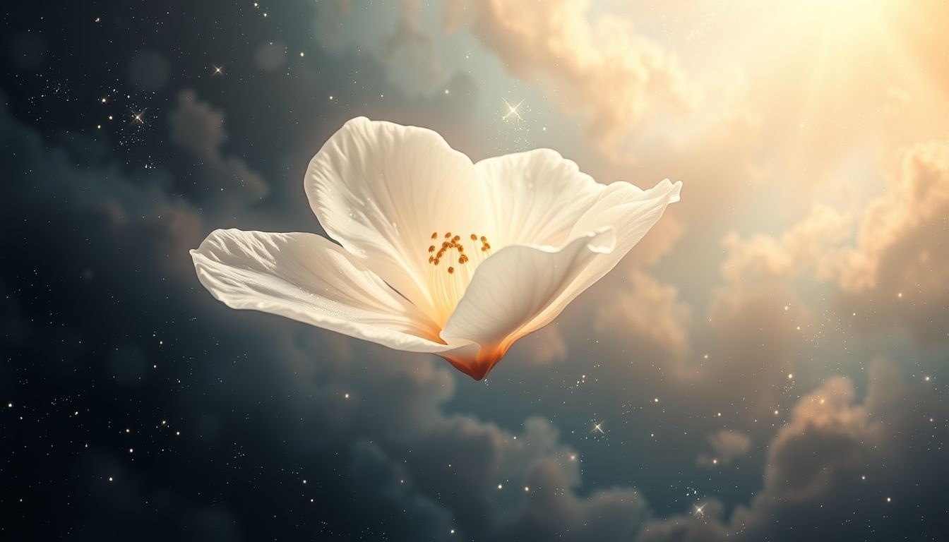 De witte azalea symboliseert puurheid en onschuld in dromen.