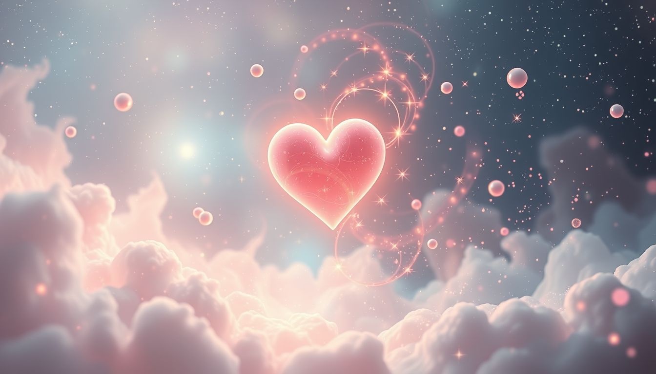 Een hart dat danst symboliseert vreugde en emotionele vrijheid in dromen.