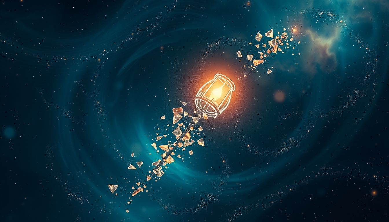 Een kapotte lantaarnpaal symboliseert donkere perioden in je leven.