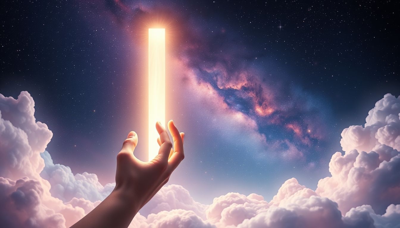 Een lantaarnpaal aanraken symboliseert hoop en nieuwe inzichten.