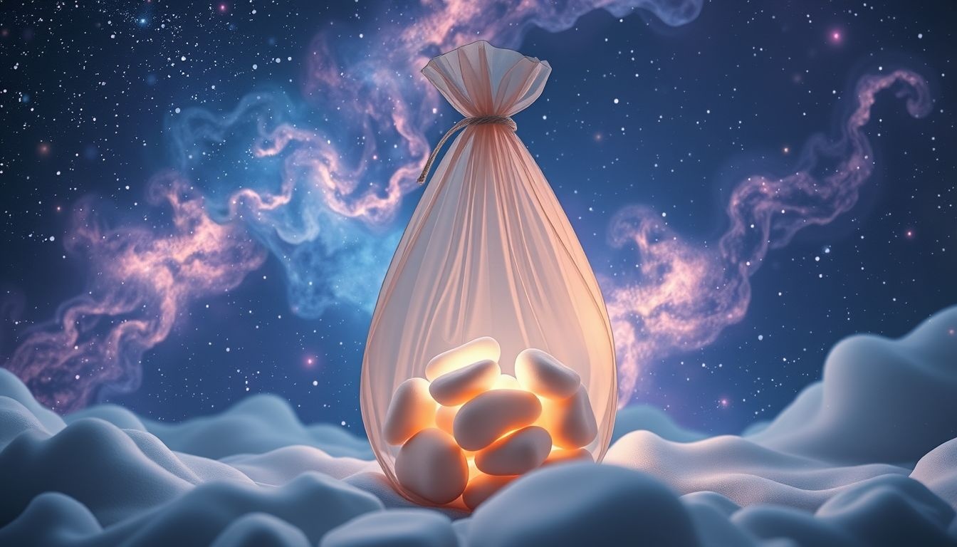 Een tas vullen met stenen symboliseert emotionele lasten en zorgen.