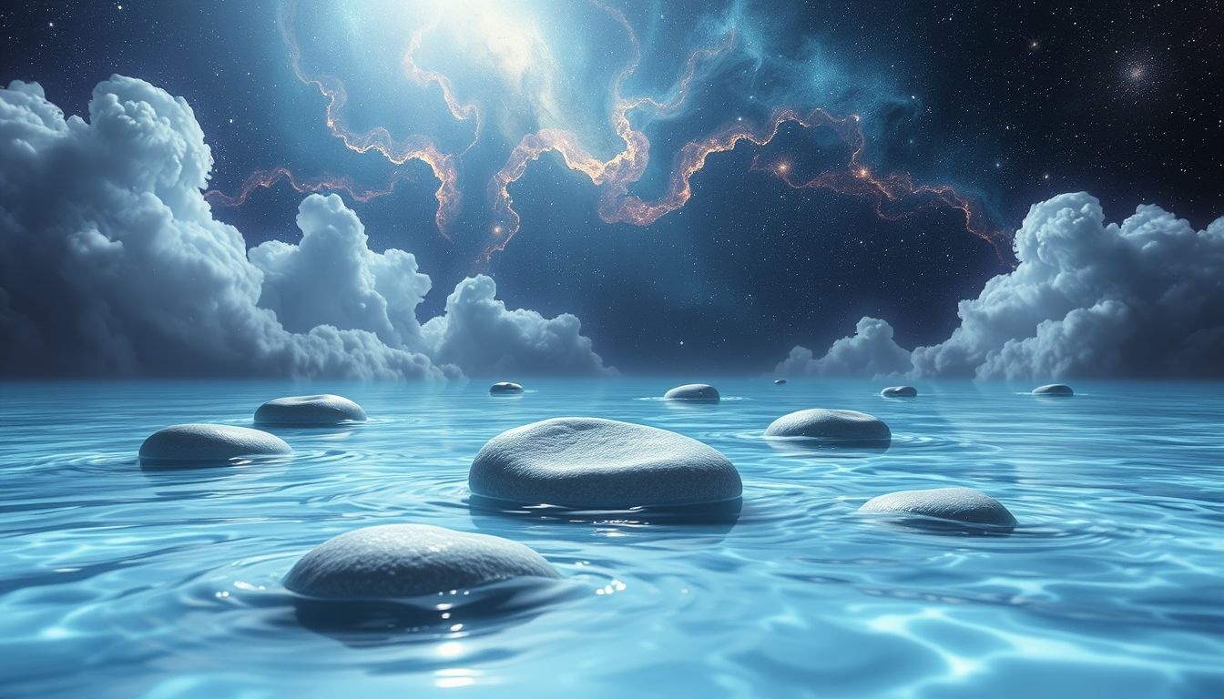 Keien in water symboliseren emotionele stabiliteit en innerlijke kracht.