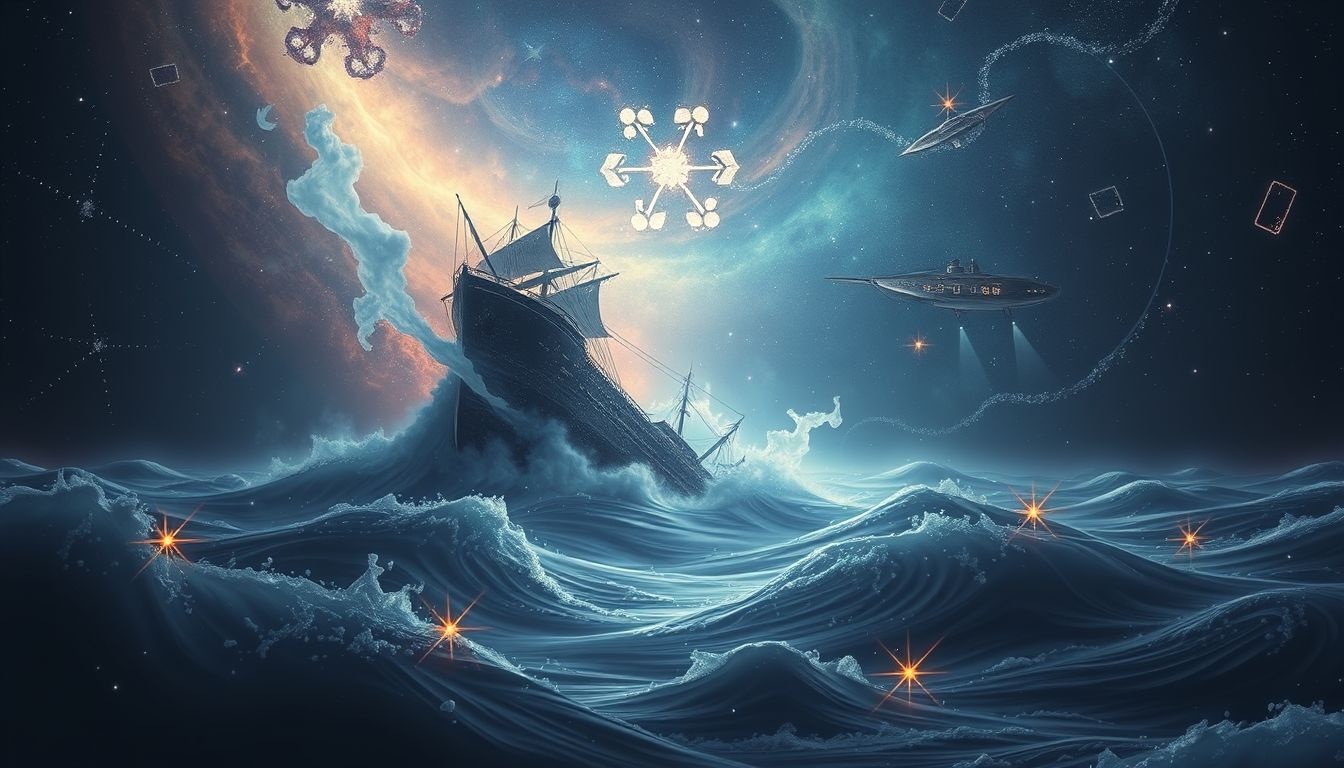 Een zinkend schip in dromen symboliseert vaak emotioneel verlies.