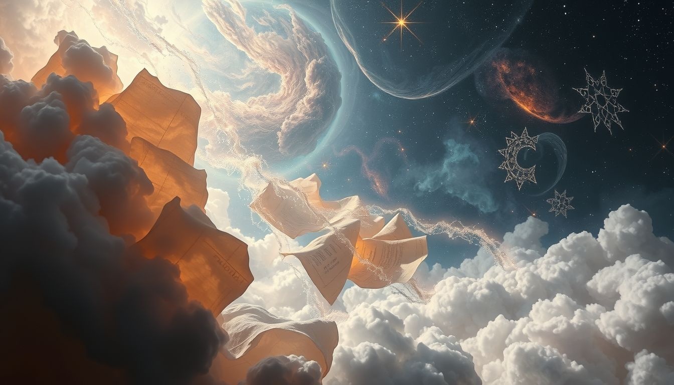 Dromen over oud papier symboliseren vaak vergeten herinneringen en inzichten.