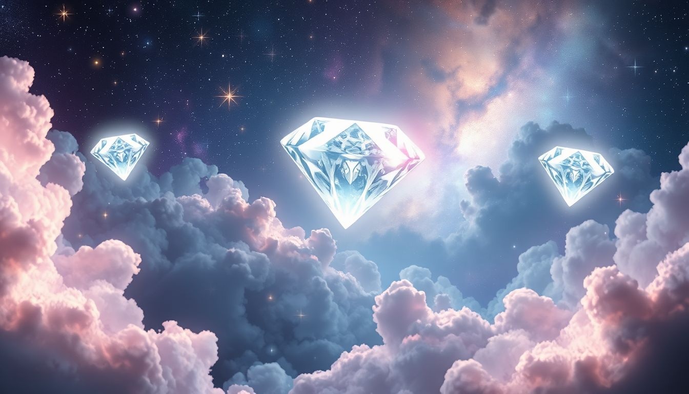 Diamanten in dromen symboliseren vaak onontdekt potentieel en waarde.