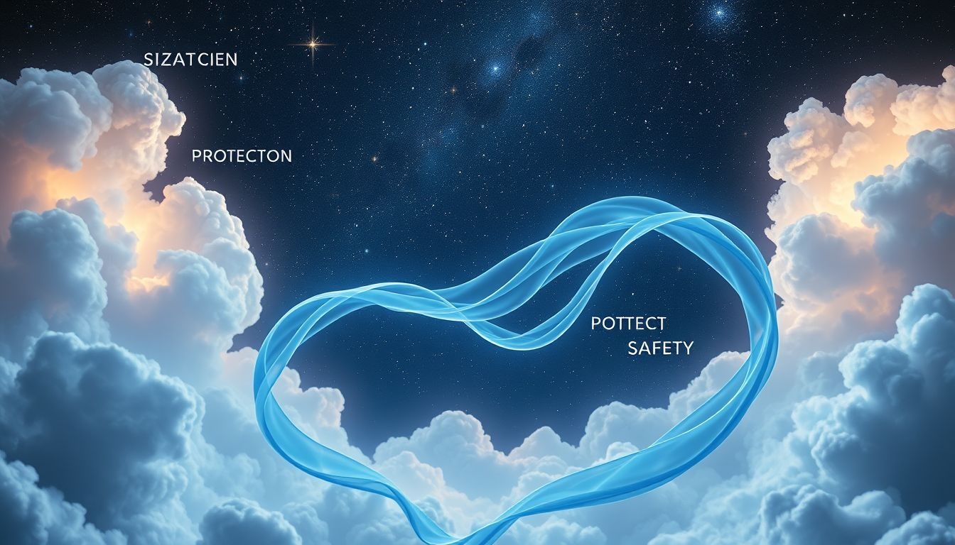 Dromen over blauwe veiligheidsgordels symboliseren innerlijke rust en vertrouwen.