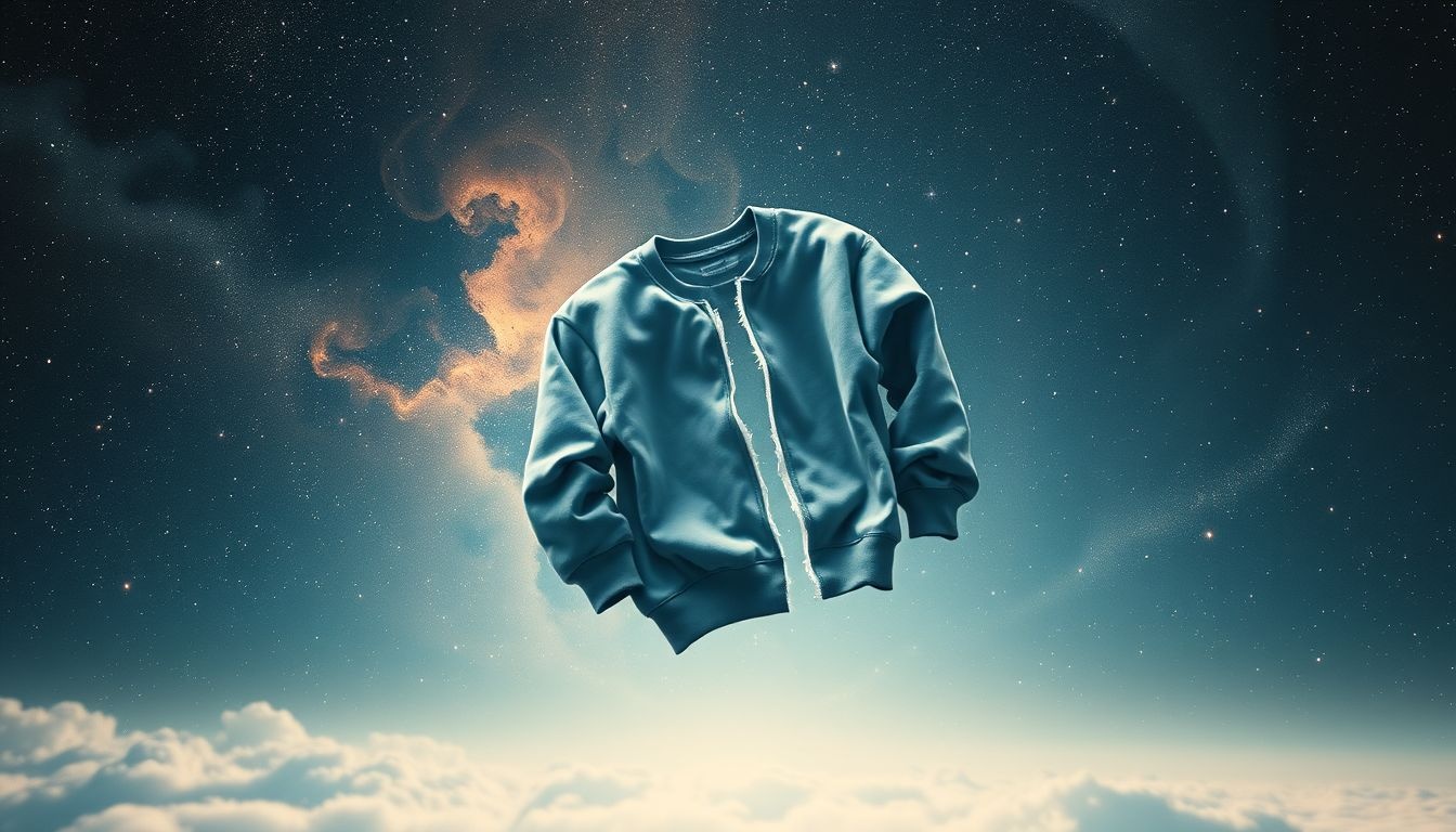 Dromen over een gescheurd sweatshirt symboliseert kwetsbaarheid en onrust.
