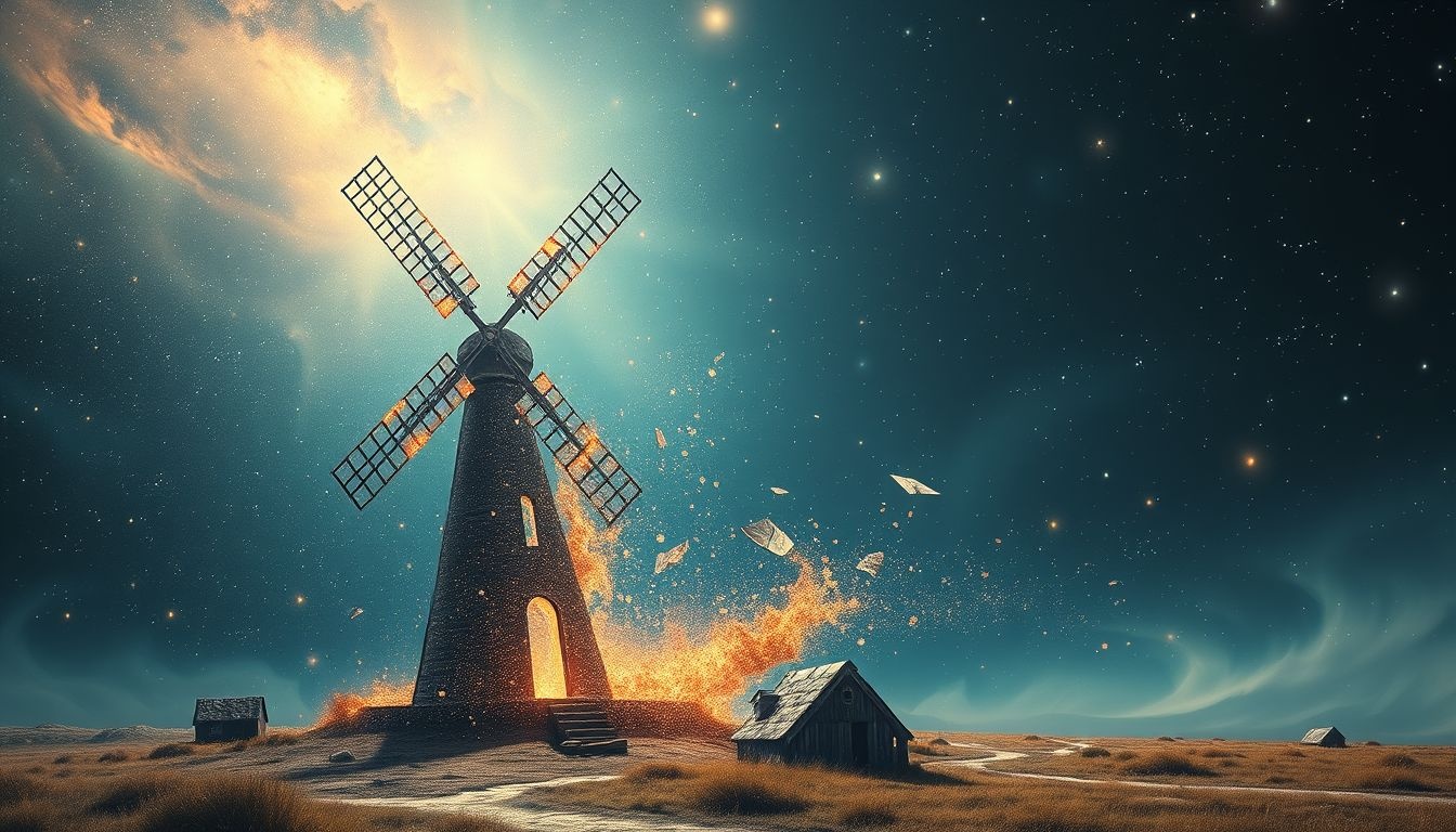 Dromen over een kapotte molen symboliseren vaak innerlijke blokkades.