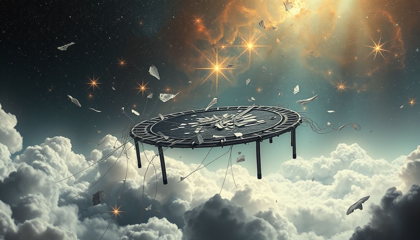 Dromen over kapotte trampolines weerspiegelen vaak onzekerheid en angst.
