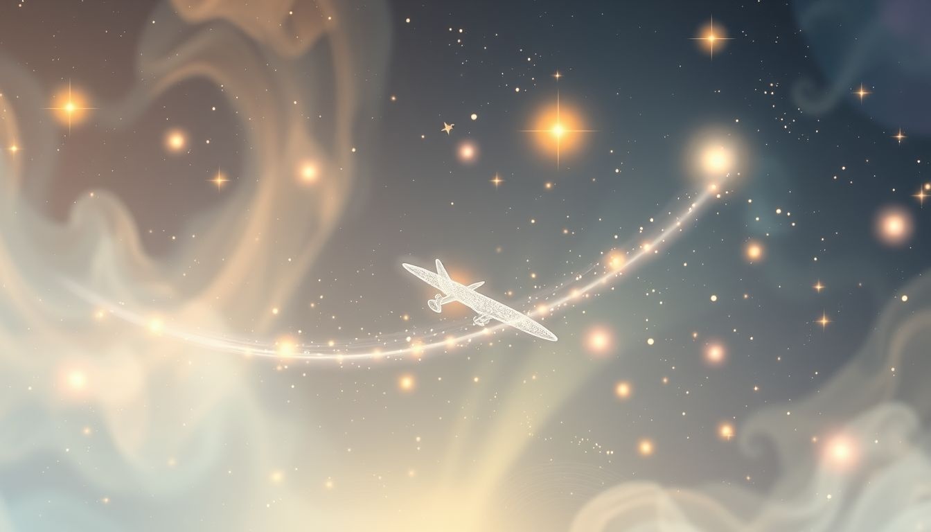 Dromen over soepel vliegende lichte vliegtuigen symboliseren vrijheid en zelfvertrouwen.