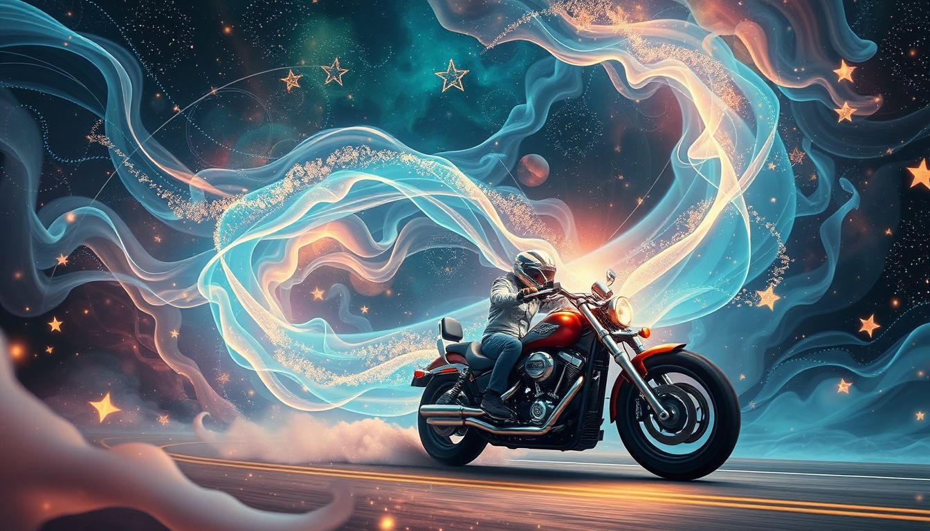 Dromen over motorritten symboliseren vaak onweerstaanbare drang naar vrijheid.