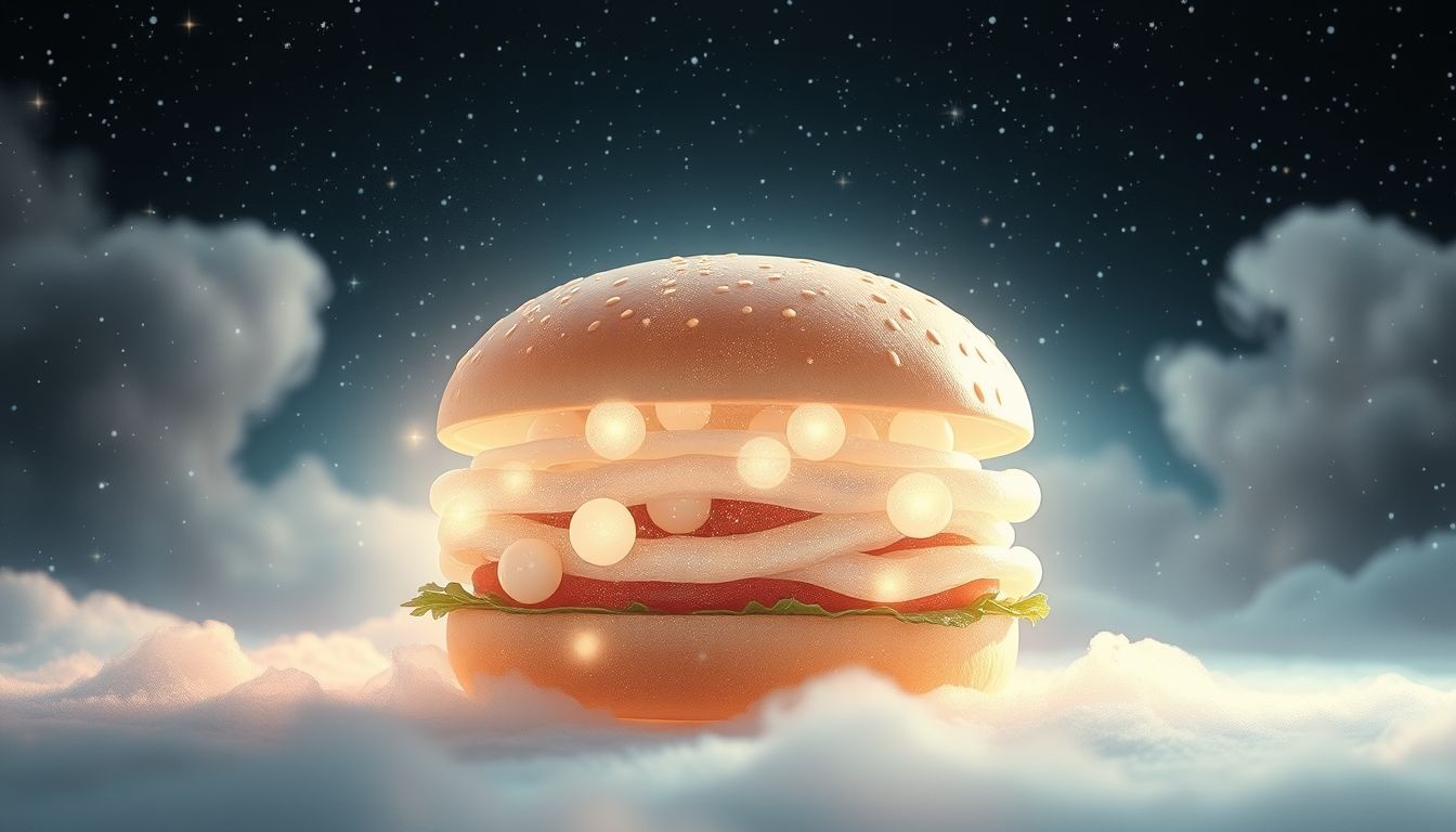 Dromen over perfecte burgers symboliseren verlangen naar balans en tevredenheid.