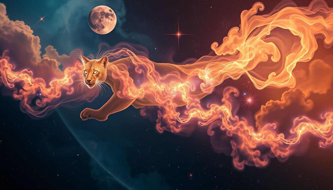Dromen over een jagende puma symboliseert onderdrukte angsten en kracht.