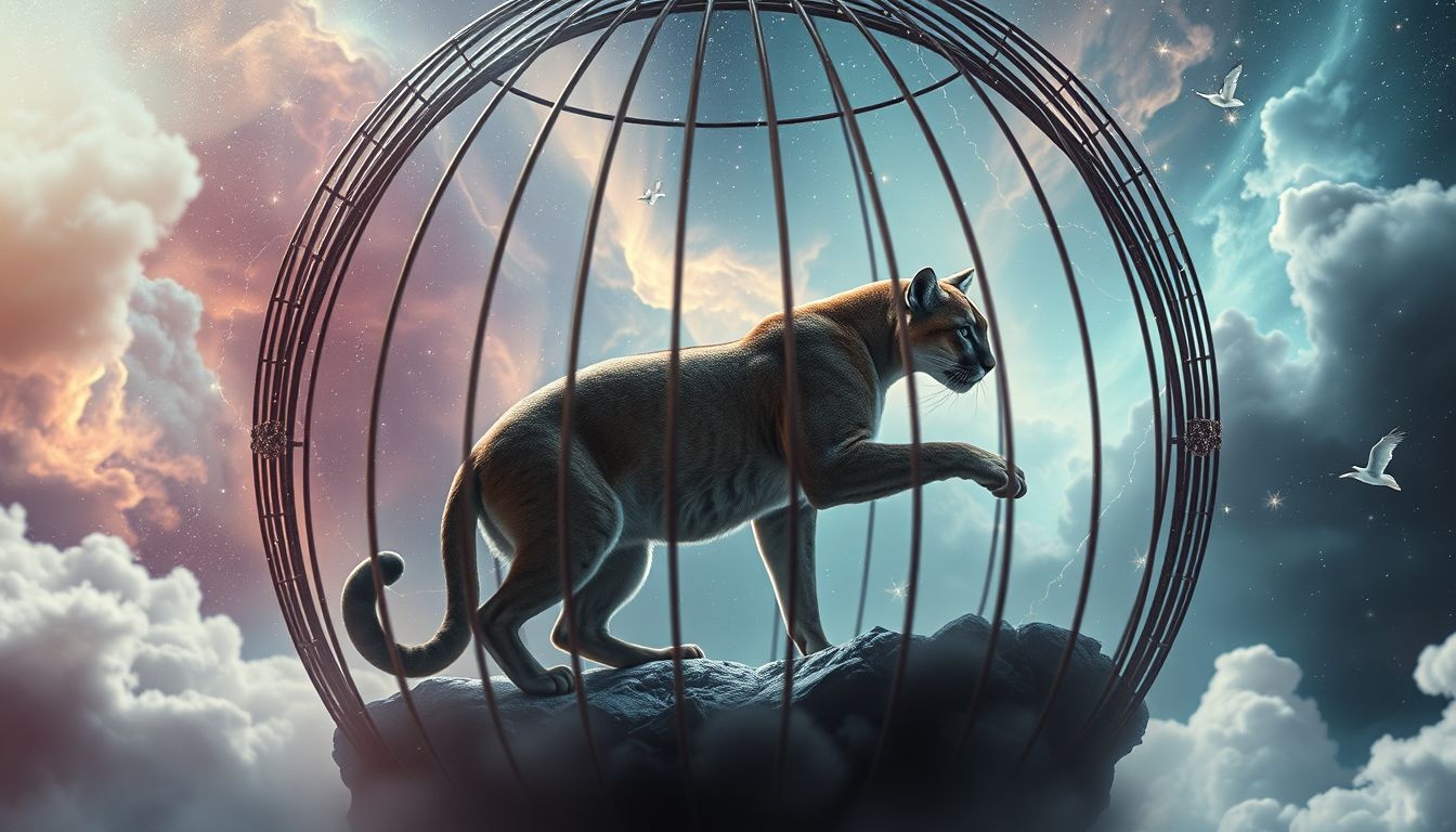 Dromen over een puma in de dierentuin symboliseert beheersing van instincten.