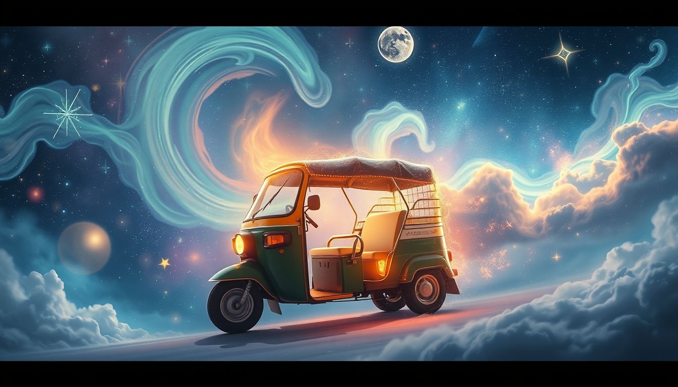 Dromen over tuktuk-ritten symboliseren avontuur en culturele ontdekkingen.