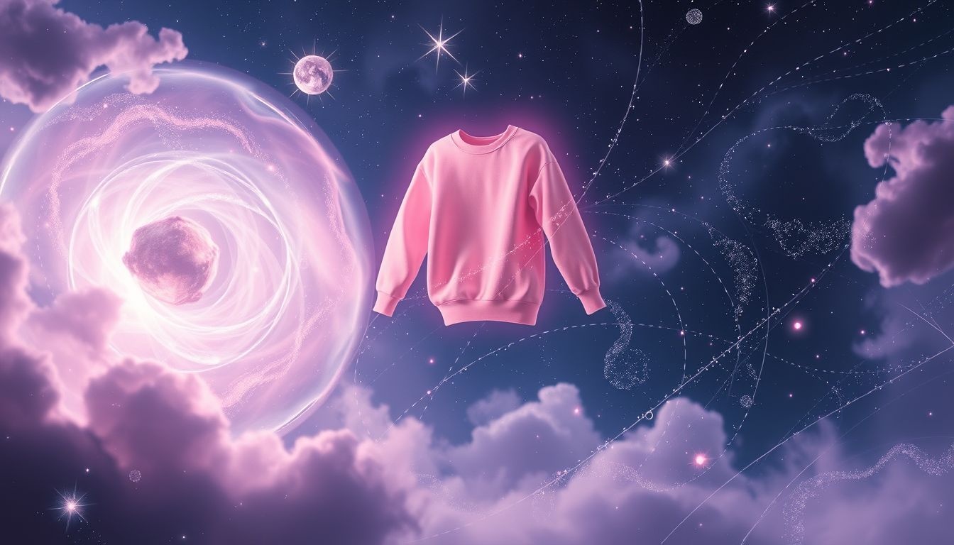 Dromen over een roze sweatshirt symboliseert liefde en zelfacceptatie.