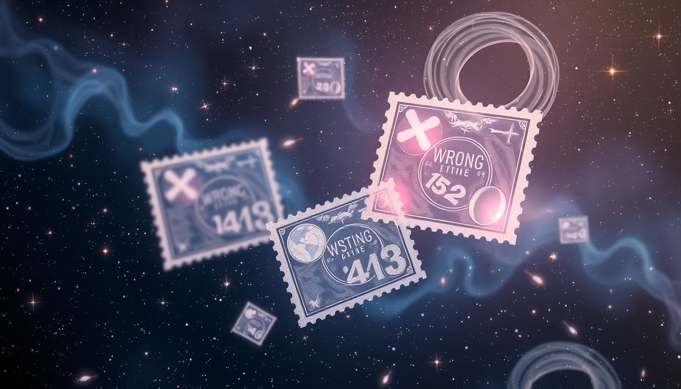 Een verkeerde datum in een stempel symboliseert gemiste kansen.