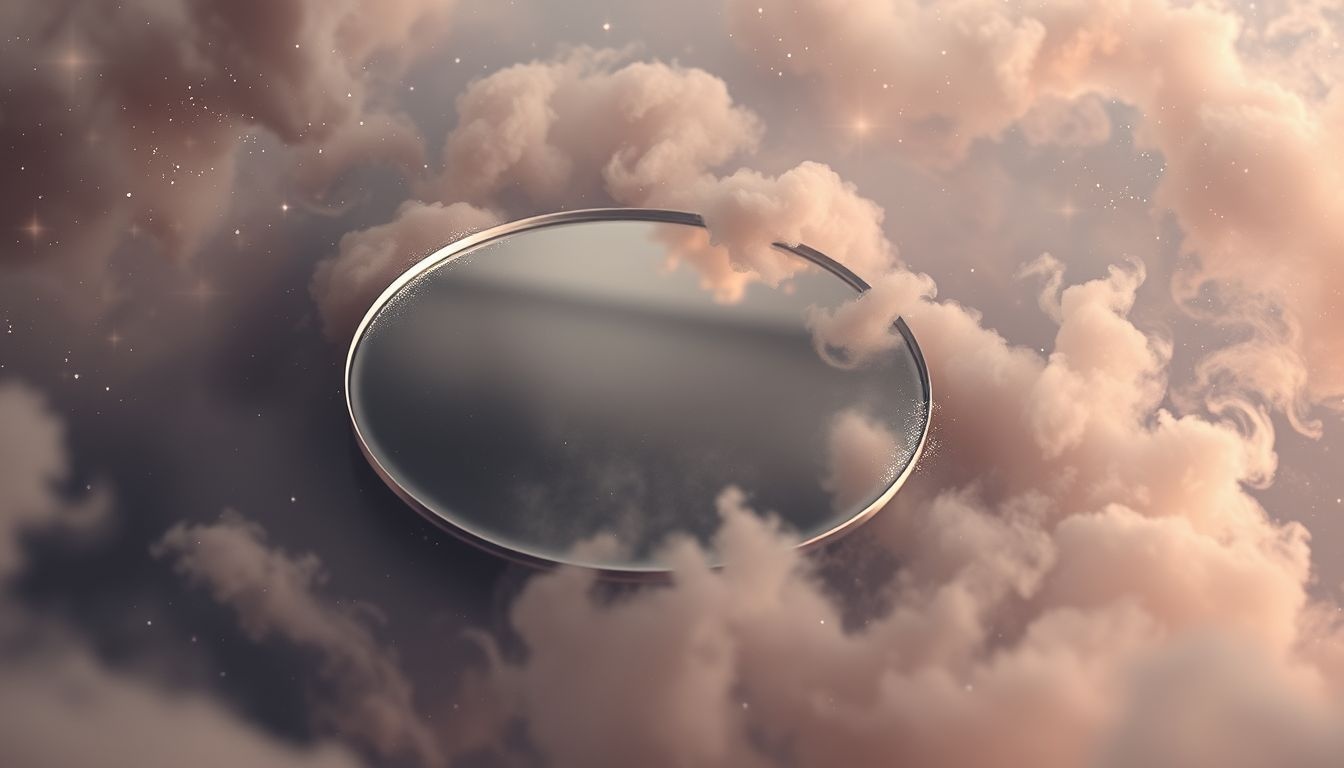 Dromen over een vochtige spiegel symboliseren emotionele reflectie en onzekerheid.