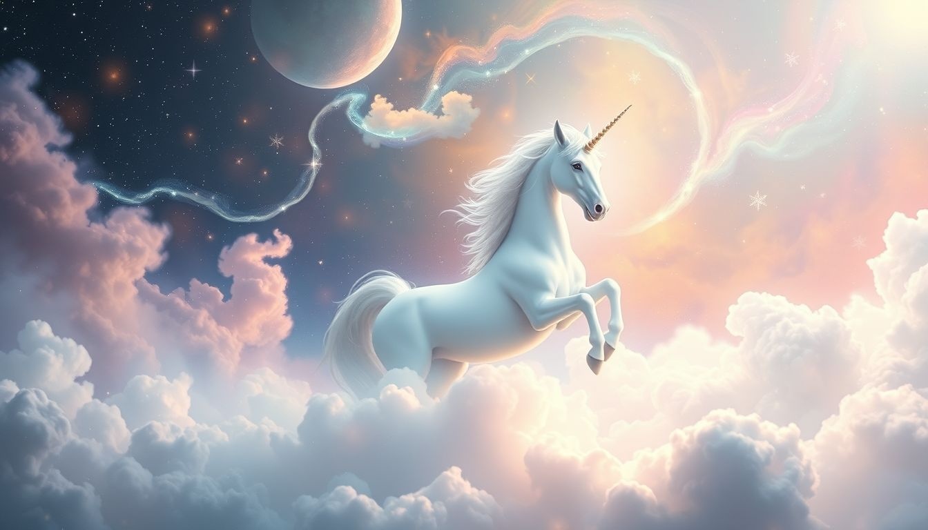 Dromen over een witte eenhoorn symboliseren vaak zuiverheid en magie.