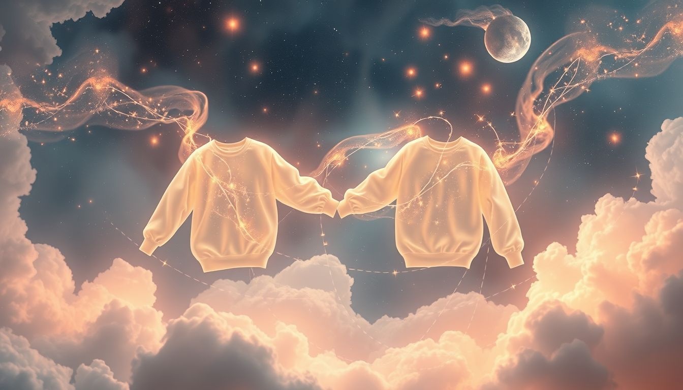 Dromen over een sweatshirt geven symboliseert warmte en bescherming bieden.
