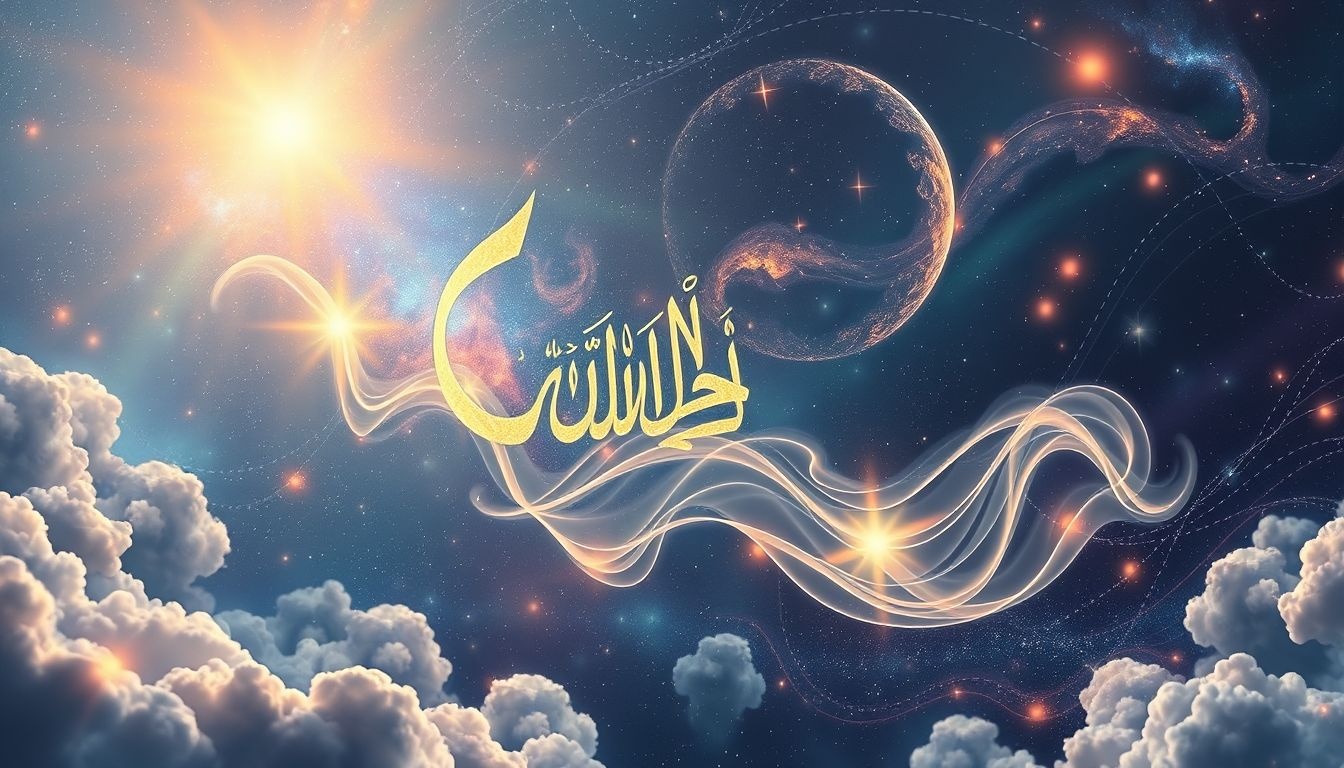 Dromen over islamitische kalligrafie symboliseren spirituele wijsheid en verbinding.