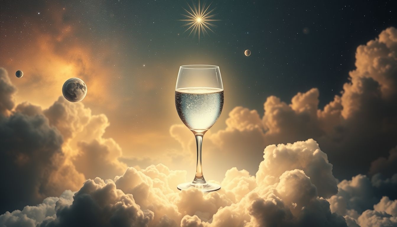 Dromen over altaarwijnglas symboliseert zuivering en spirituele verbinding.