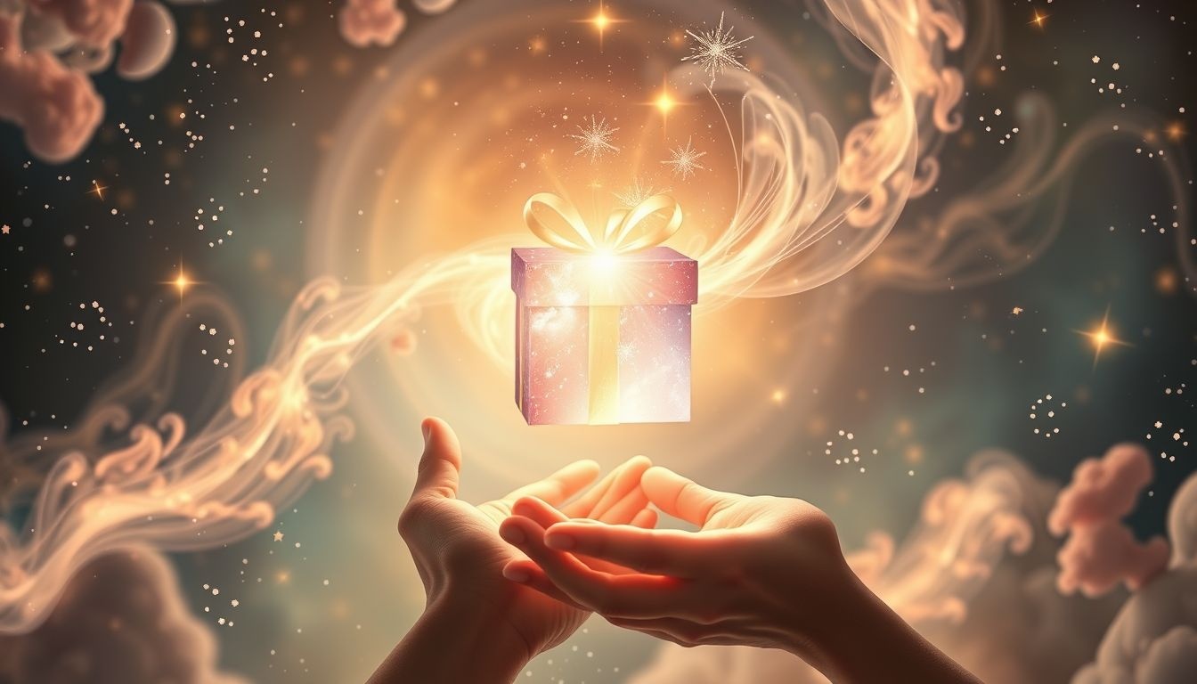 Dromen over cadeaus symboliseren vaak onverwachte erkenning en waardering.
