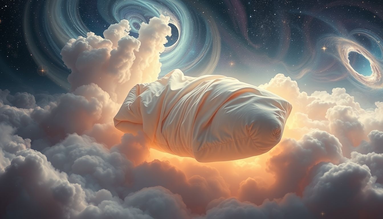 Een te grote babyslaapzak symboliseert onzekerheid over persoonlijke groei.