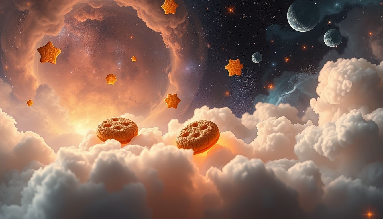 Dromen over karamelkoekjes symboliseren zoete beloningen en comfort.