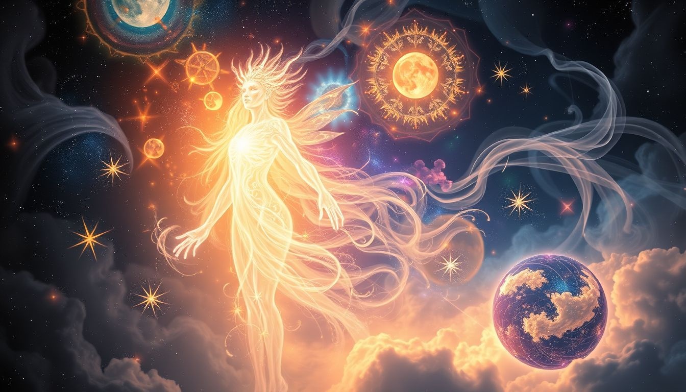 Een godheid zien transformeren symboliseert innerlijke groei en transformatie.