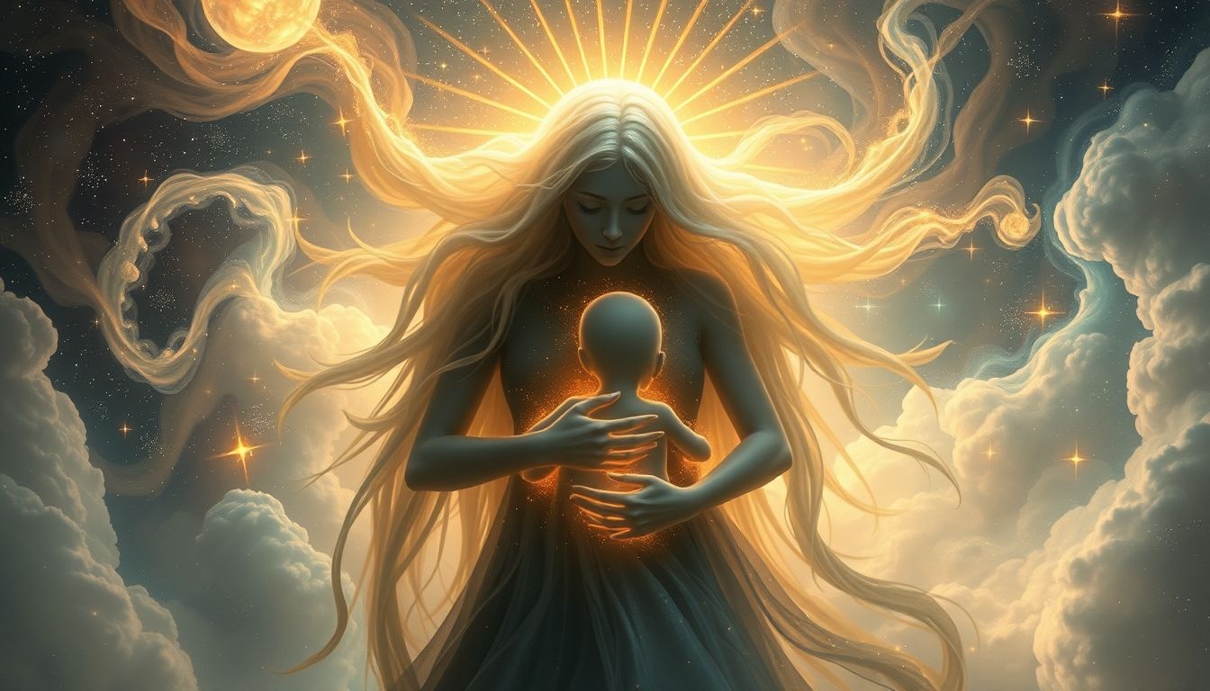 Een beschermende meester symboliseert innerlijke kracht en veiligheid.