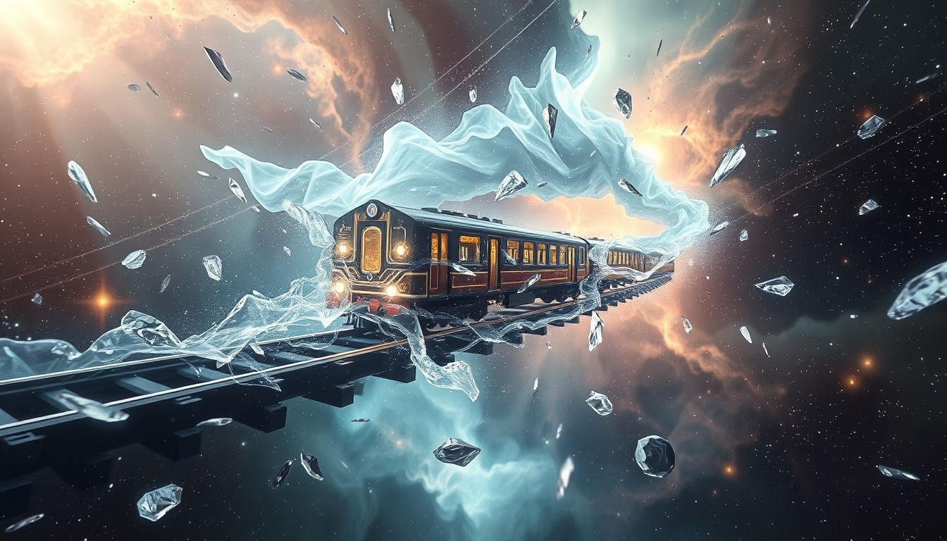 Ijs schieten op een trein symboliseert controle over onverwachte situaties.