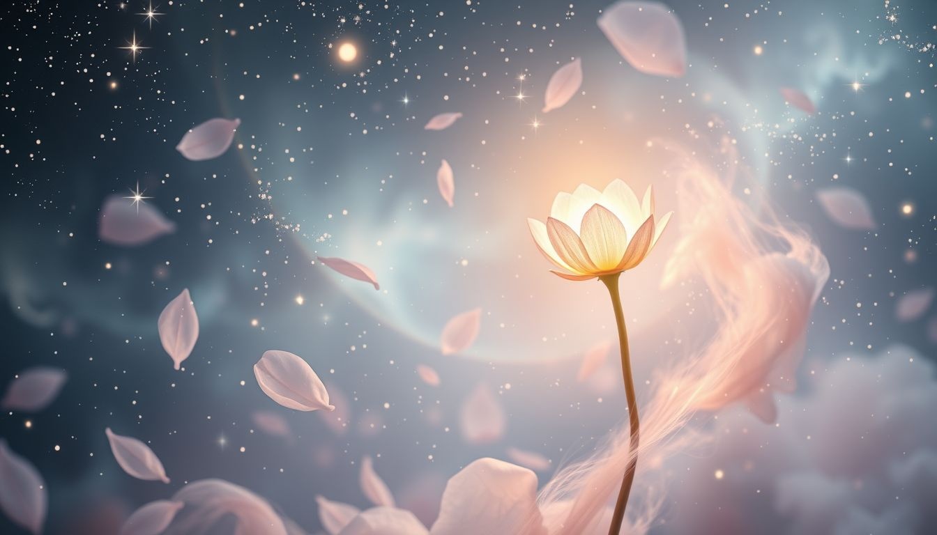 Dromen over een bloem in knop symboliseert nieuwe kansen en groei.