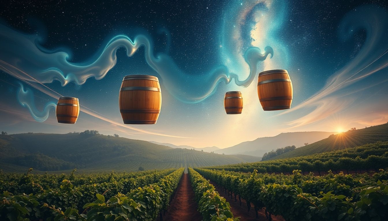 Dromen over wijntonnen symboliseren rijpheid en overvloed in het leven.