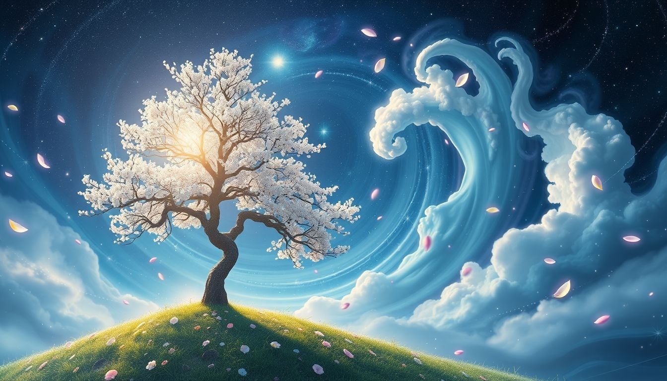 Een den in de lente symboliseert groei en nieuwe levensenergie.