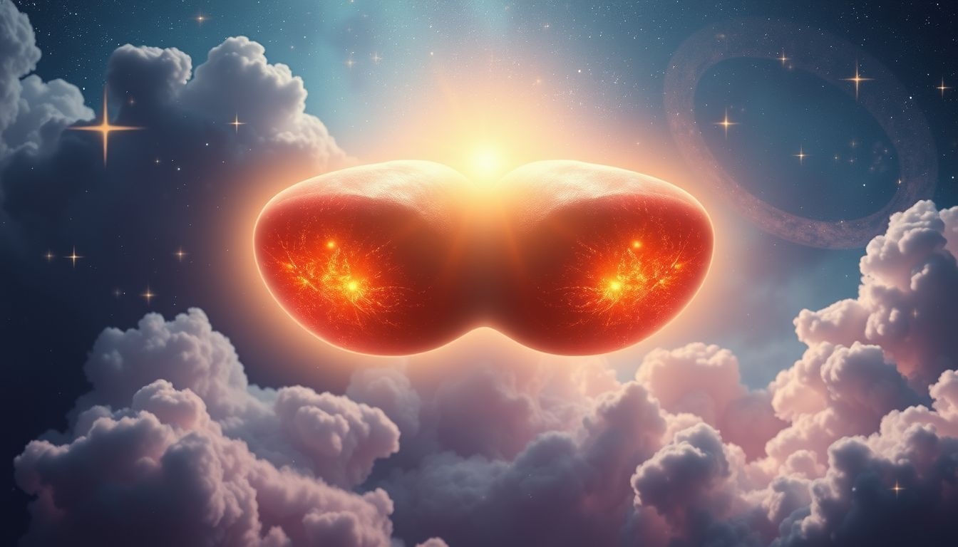 Schouderbladen die gloeien symboliseren innerlijke kracht en transformatie.