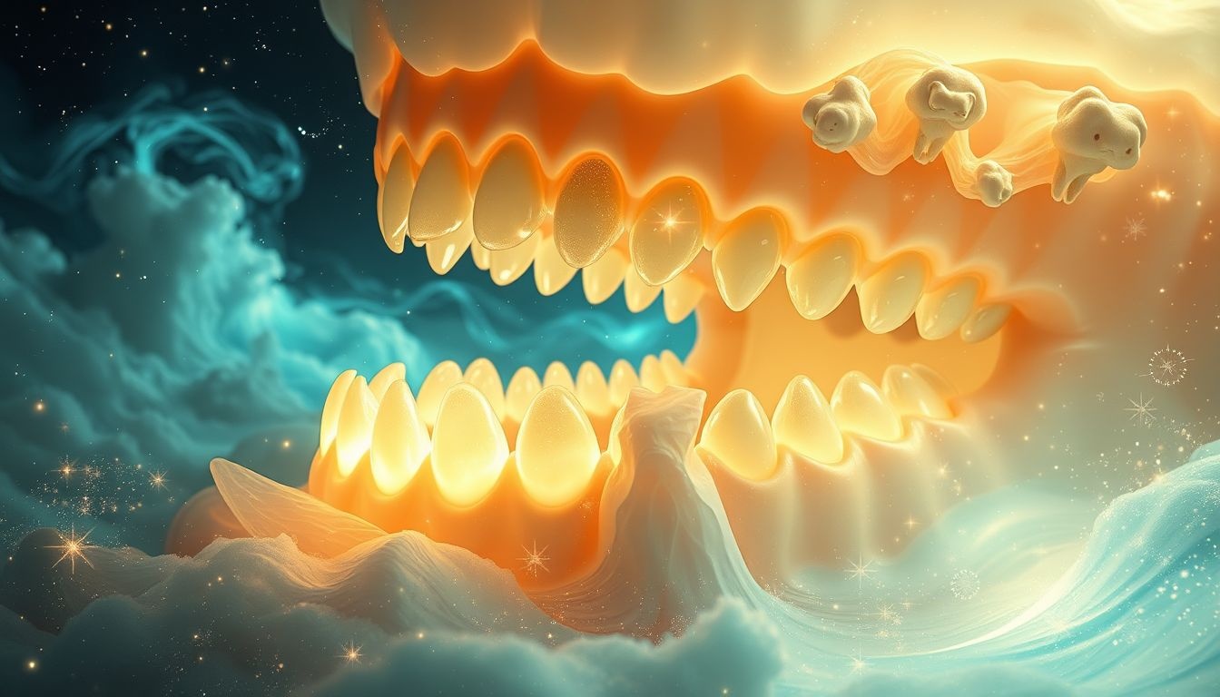 Dromen over neptanden symboliseren vaak angst voor verlies en vervalsing.