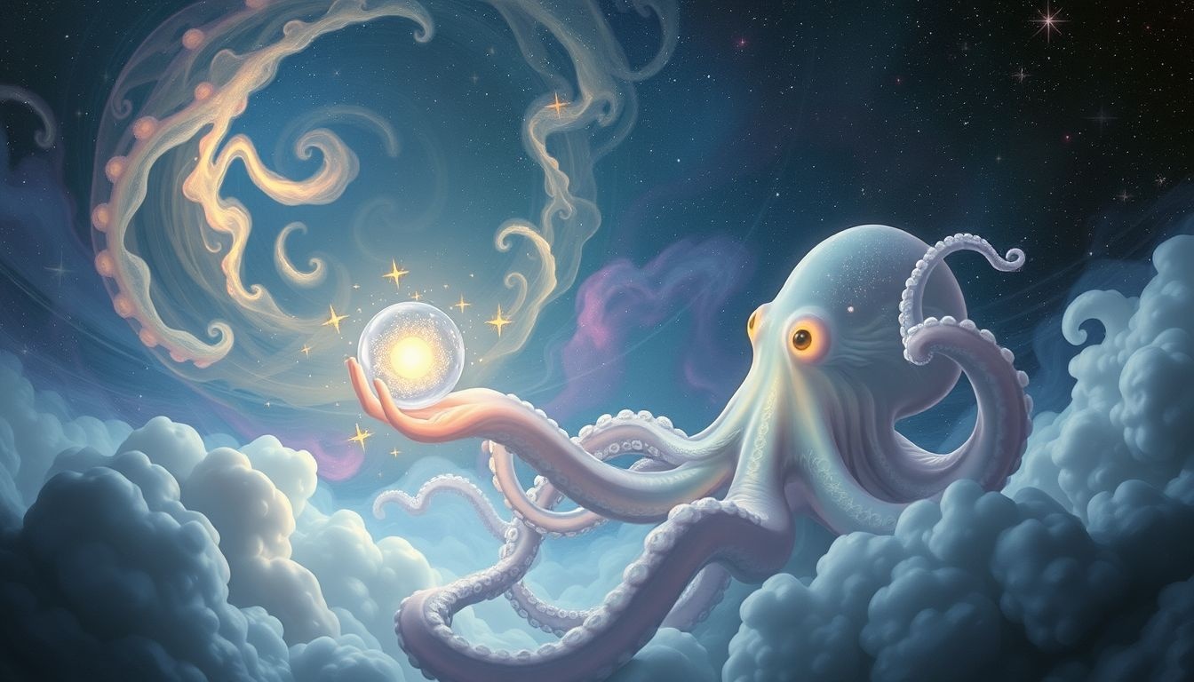 Een inktvis in je droom symboliseert onverwachte geschenken.