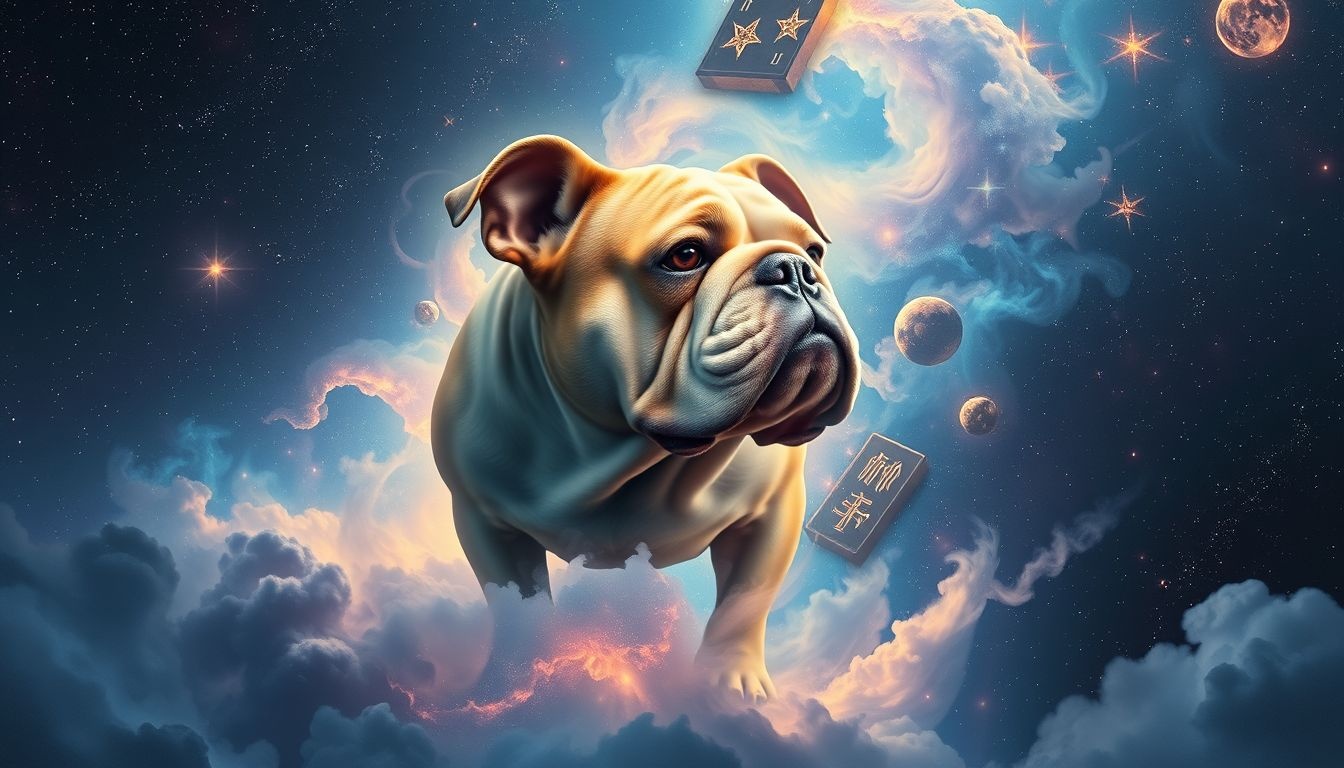 Een veranderende bulldog symboliseert persoonlijke groei en transformatie.