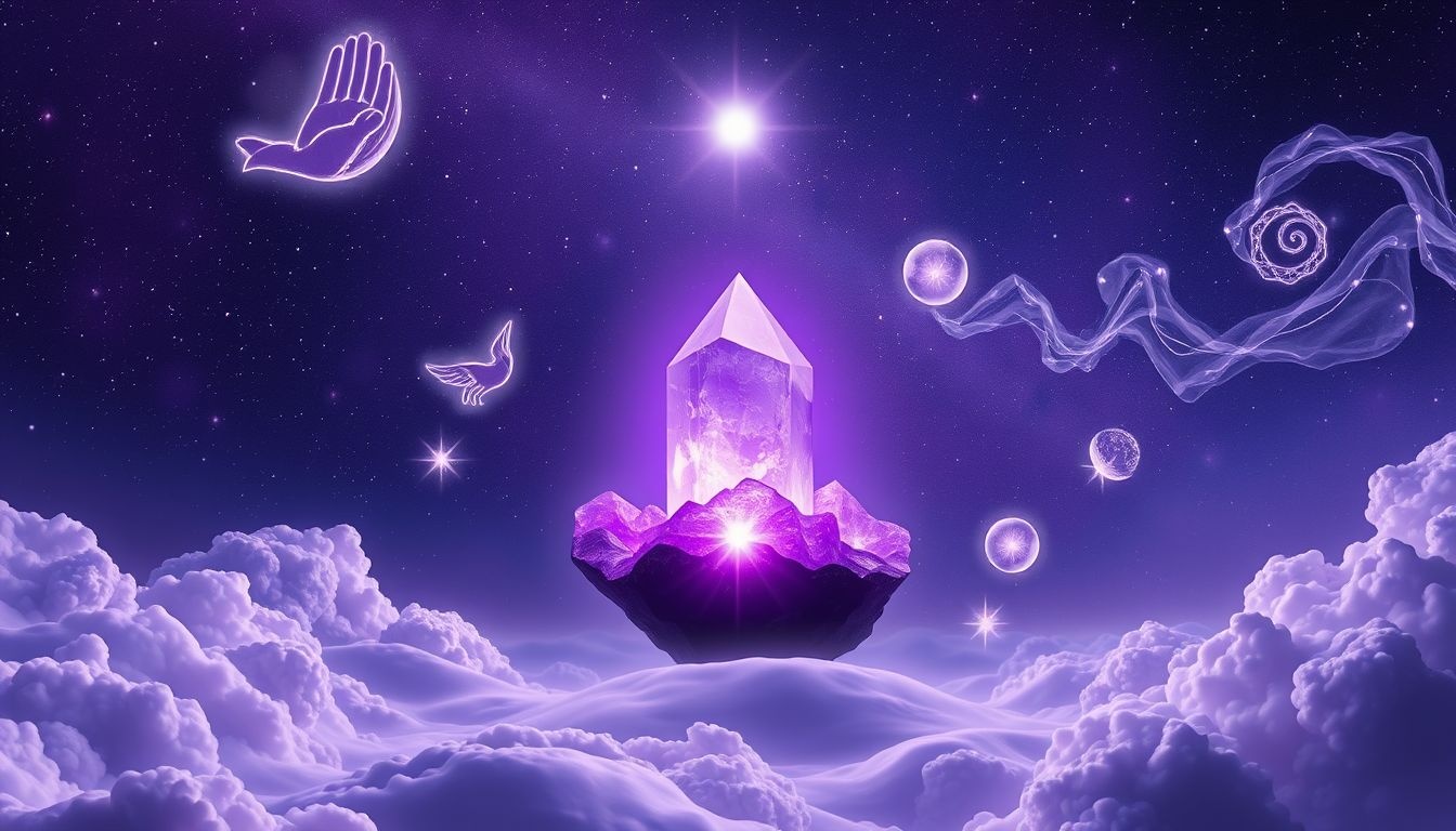 Dromen over amethist symboliseren vaak spirituele groei en innerlijke rust.