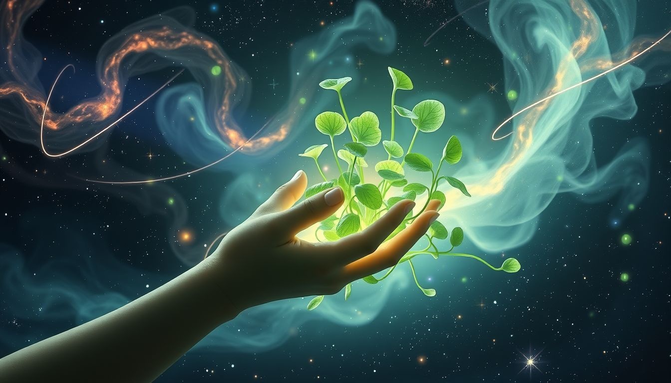 Waterkers oogsten symboliseert overvloed en spirituele groei in dromen.