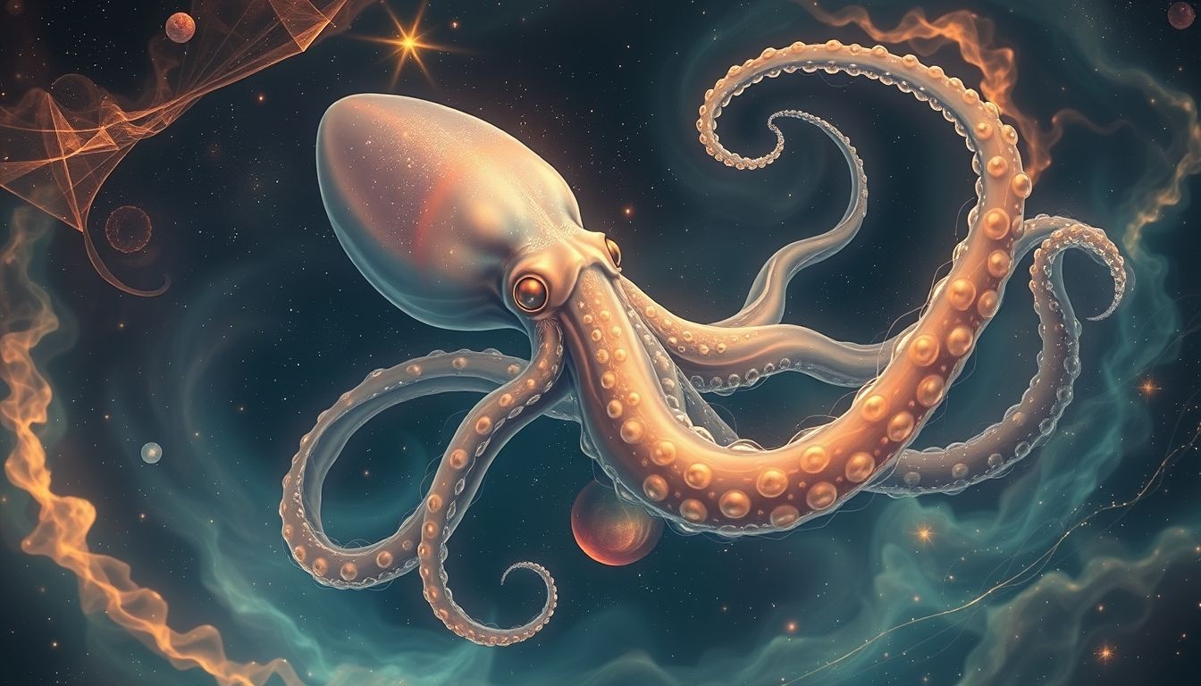 Een reuzeninktvis droom symboliseert diepe emoties en mysterie.