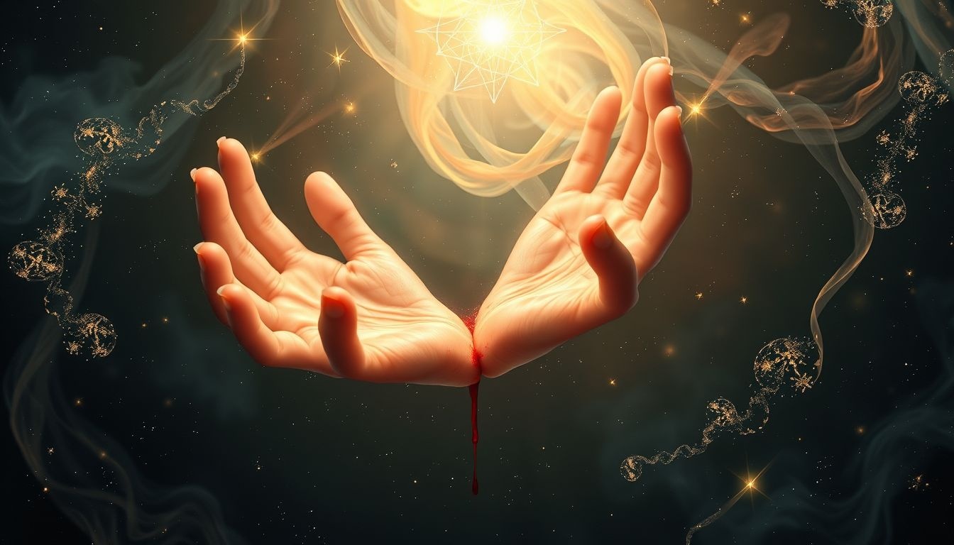 Bloeiende stigmata in dromen symboliseren vaak spirituele transformatie en lijden.