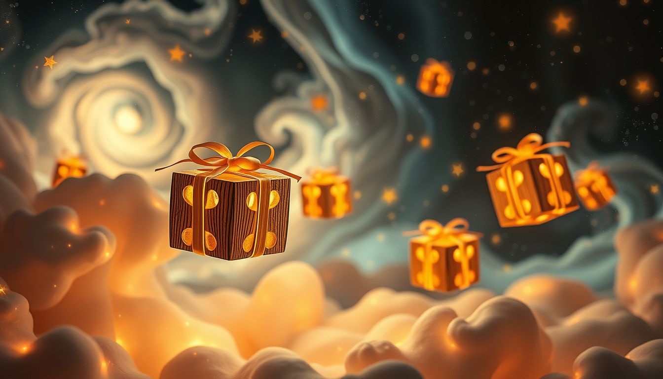 Dromen over cadeau met fijn zaagwerk symboliseren onverwachte waardering.