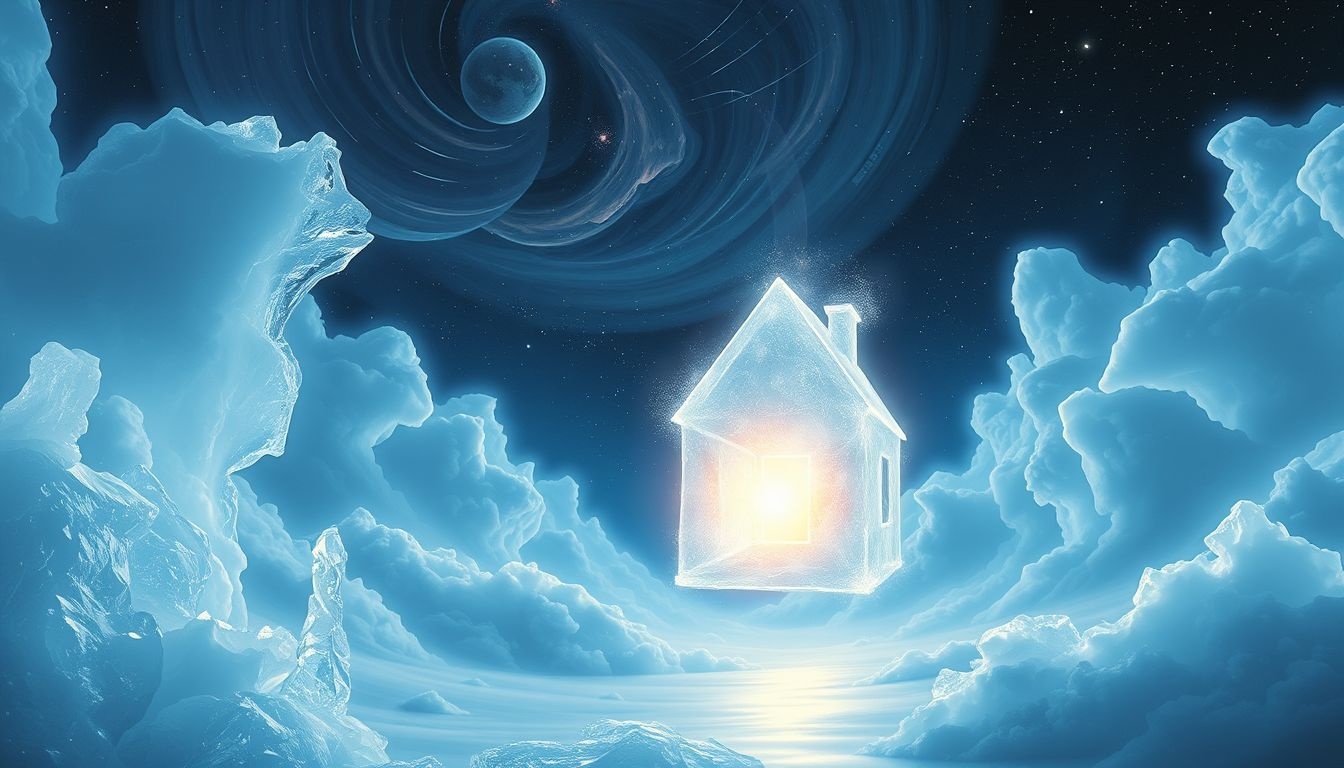 Ijs schieten op een huis symboliseert het doorbreken van persoonlijke grenzen.